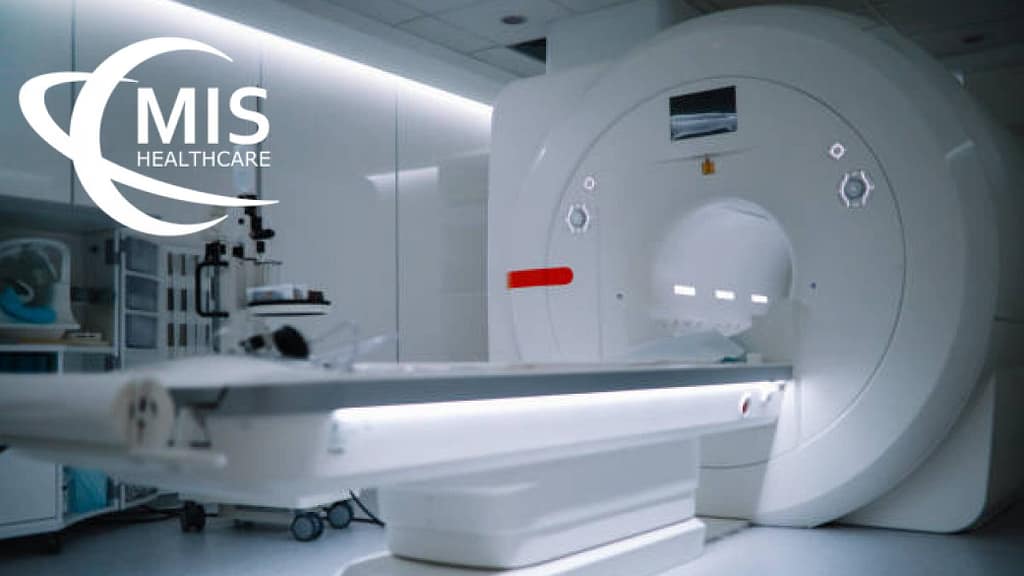 MRI scanner in a healthcare setting for advanced medical imaging.