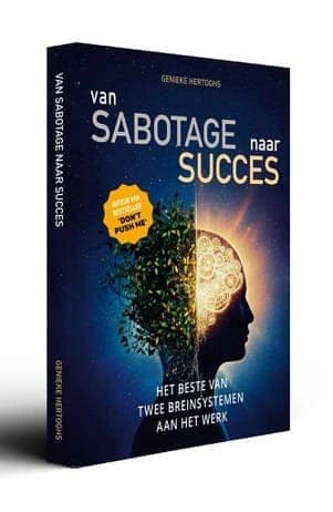 boek Genieke Hertoghs - Van Sabotage naar Succes cover mockup
