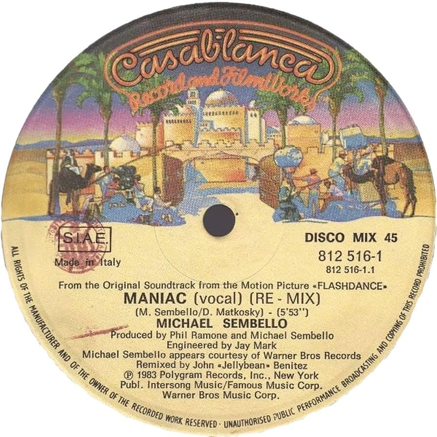 Maniac Michael Sembello blog 7 inch single